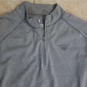 Artisan Nantucket Island MA Heather Gray Pullover Half Zip Long Sleeve Shirt L